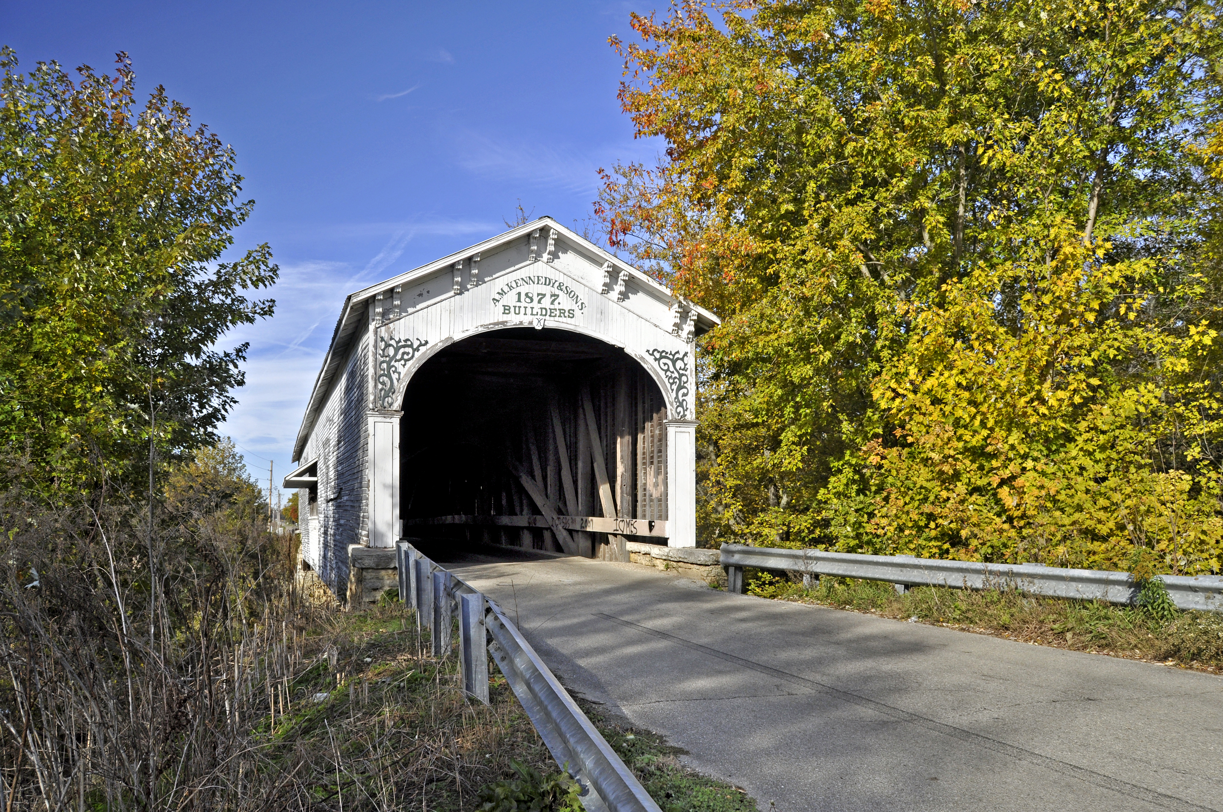 Smith Covered Bridge, Rush County by Lee Lewellen