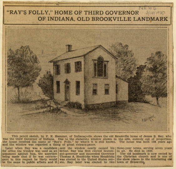 James B. Ray home, Brookville