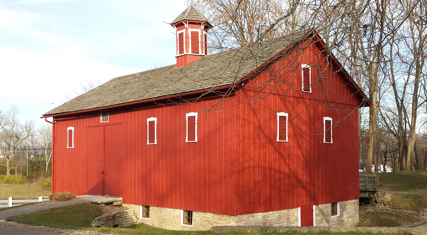 Huddleston Farmhouse barn red