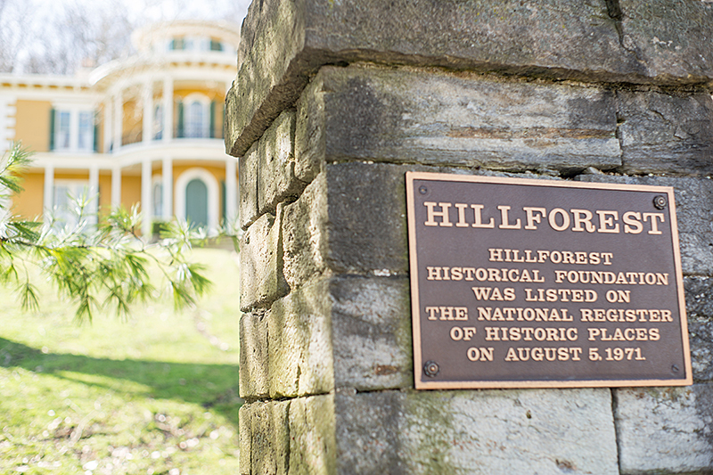 Hillforest National Register sign