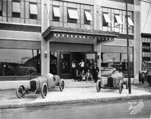 1921 French Grand Prix winning team in Indianapolis at West Washington - Auburn Cord Duesenberg Automobile Museum