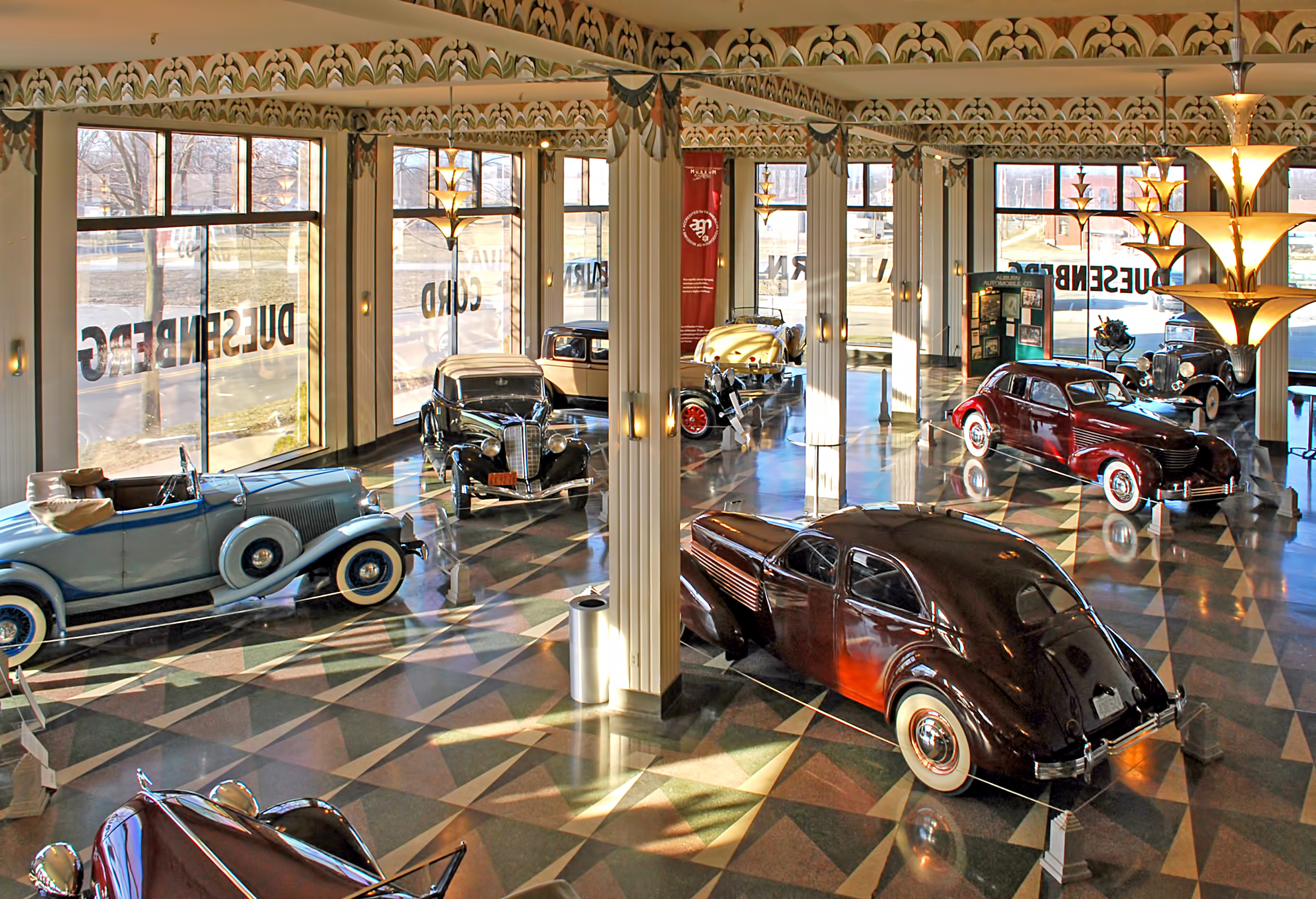 Auburn Cord Duesenberg Automobile Museum Showroom, Photo Credit Stephen Brown sjb4photos