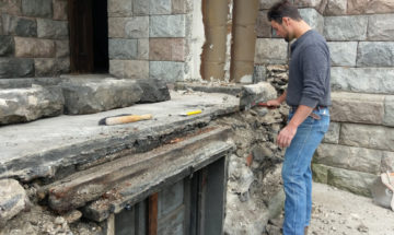 Kizer House masonry repair
