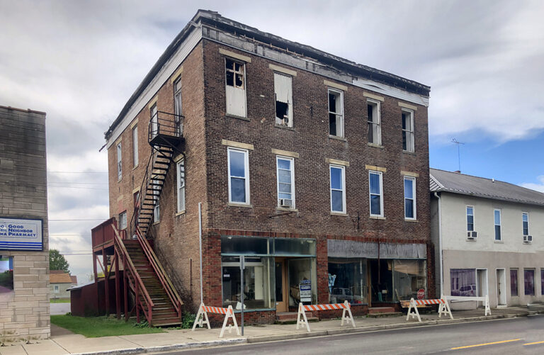Saving a Fire Damaged Landmark in Dillsboro Indiana Landmarks