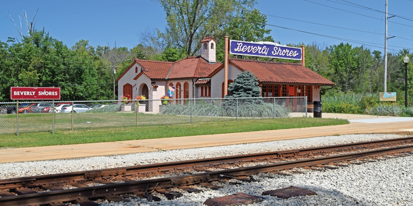 Beverly Shores Depot Museum and Art Gallery in Beverly Shores, Indiana. Photo by Lee Lewellen